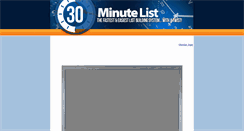 Desktop Screenshot of 30minutelist.com