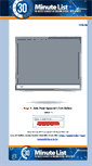 Mobile Screenshot of 30minutelist.com