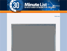 Tablet Screenshot of 30minutelist.com